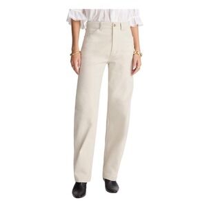 Madewell The Balloon Pant Barrel Leg Form Grey Twill Knit 24